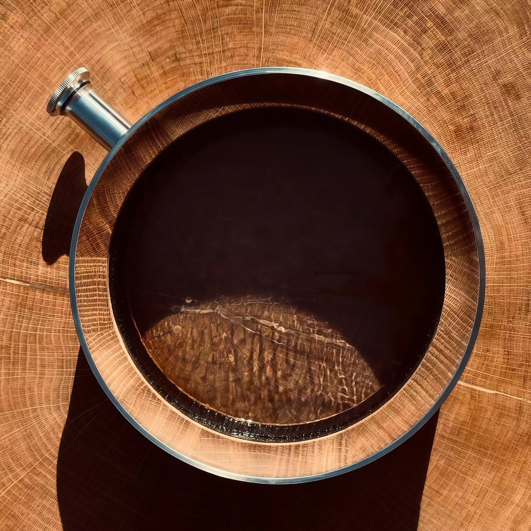 Morika | Handcrafted Visible Oak Whiskey Decanter – 700ml