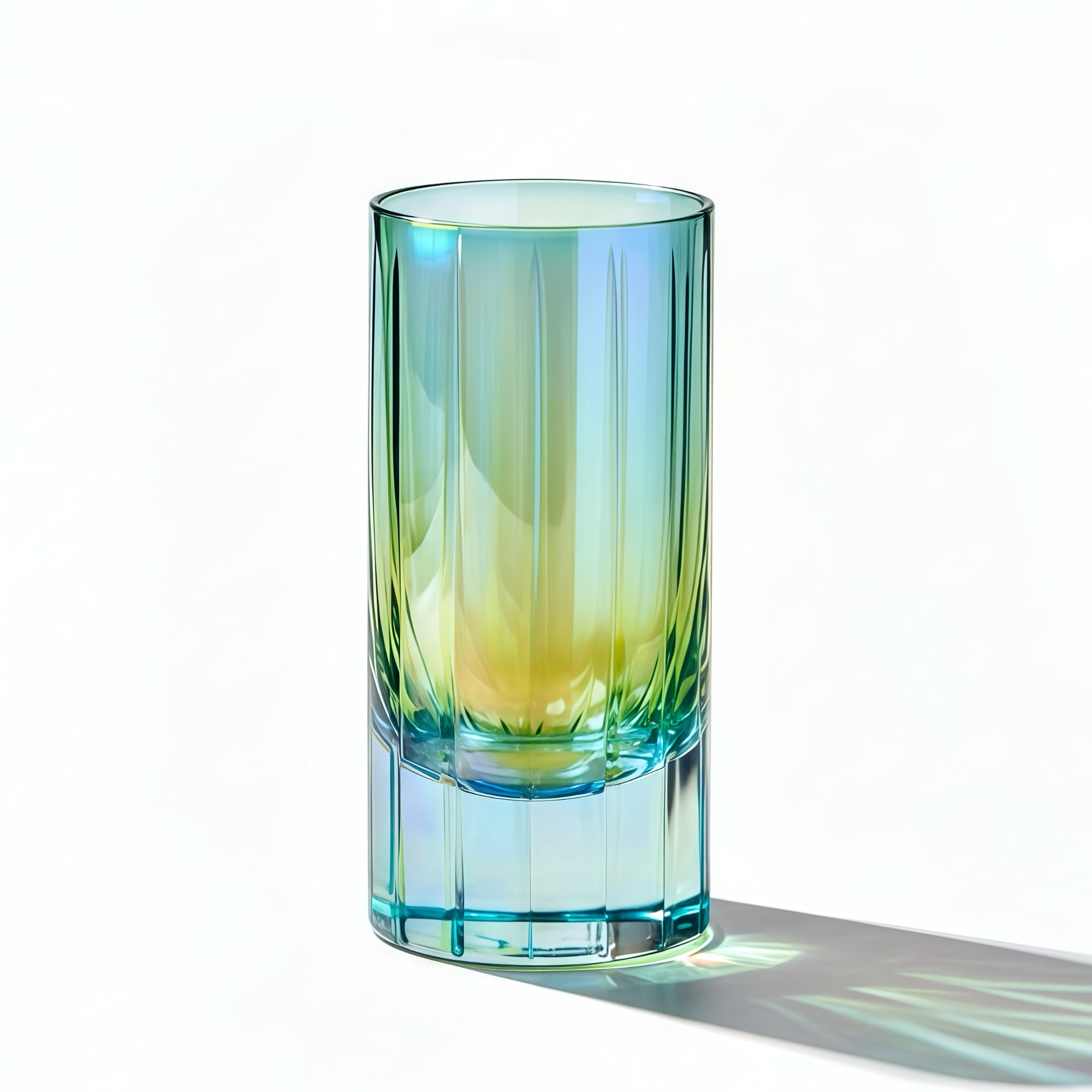 Morika | Starry Green Edo Kiriko 'Sky' Highball Glass Cup