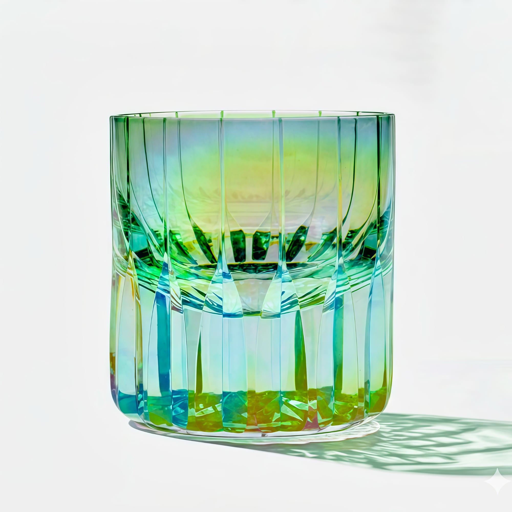 Morika | Starry Green Edo Kiriko Whiskey Glass Cup