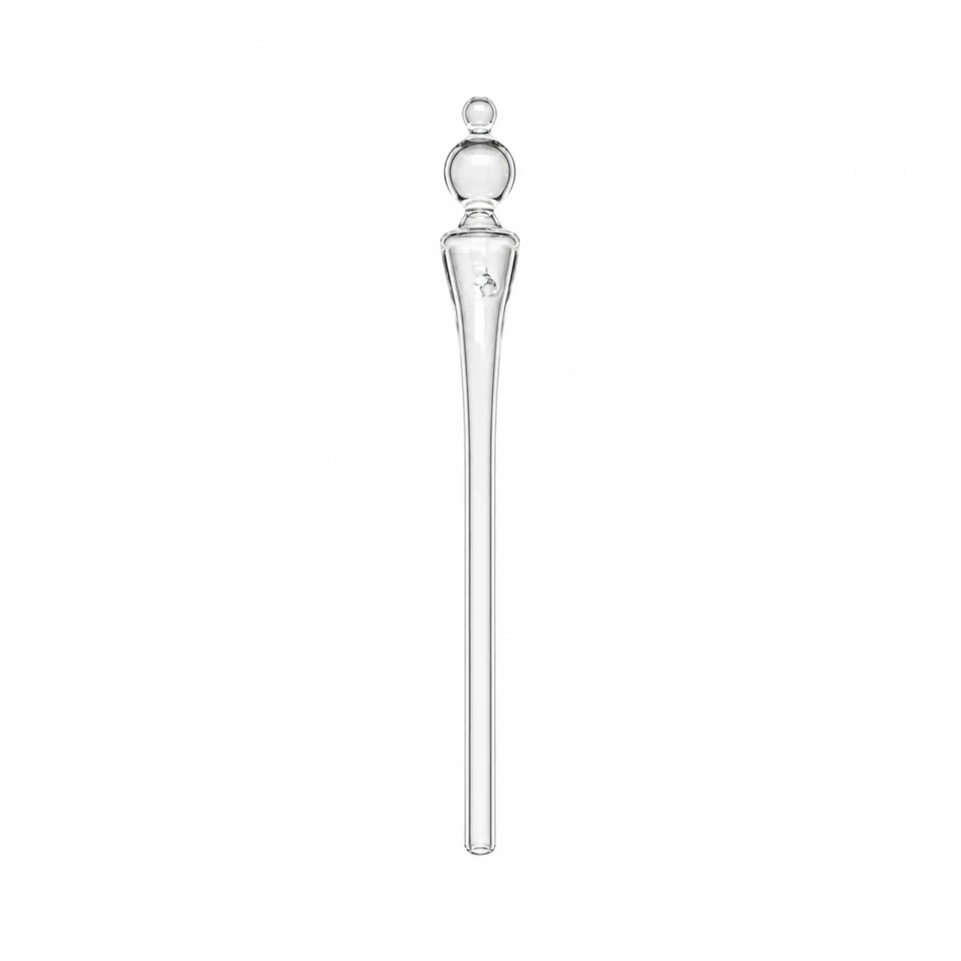 Borosilicate glass whiskey dropper silhouette for branded accessory ranges