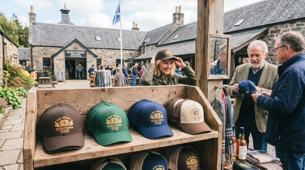 Branded baseball caps for corporate events and activations