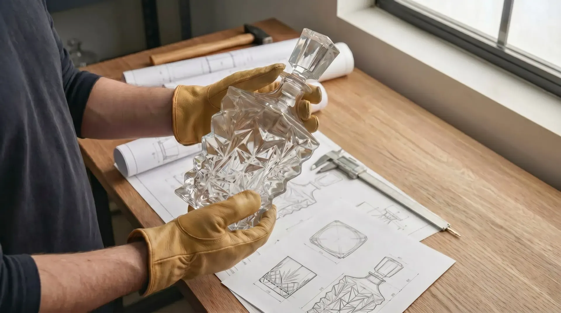 Glass decanter production coordinated in Qingdao
