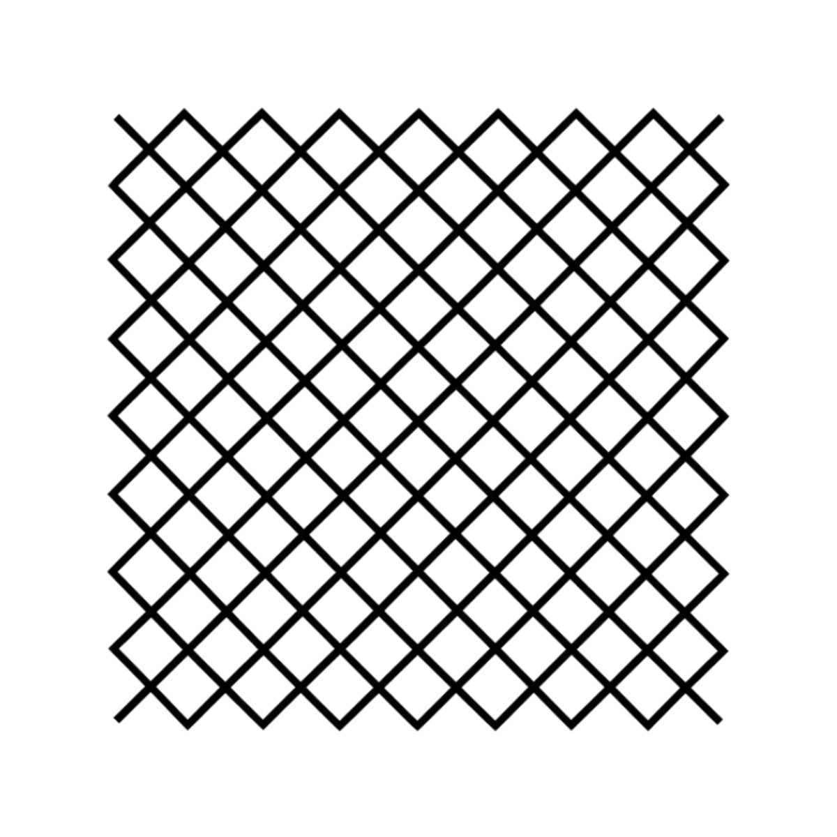 Diamond lattice pattern for an ice branding stamp plate