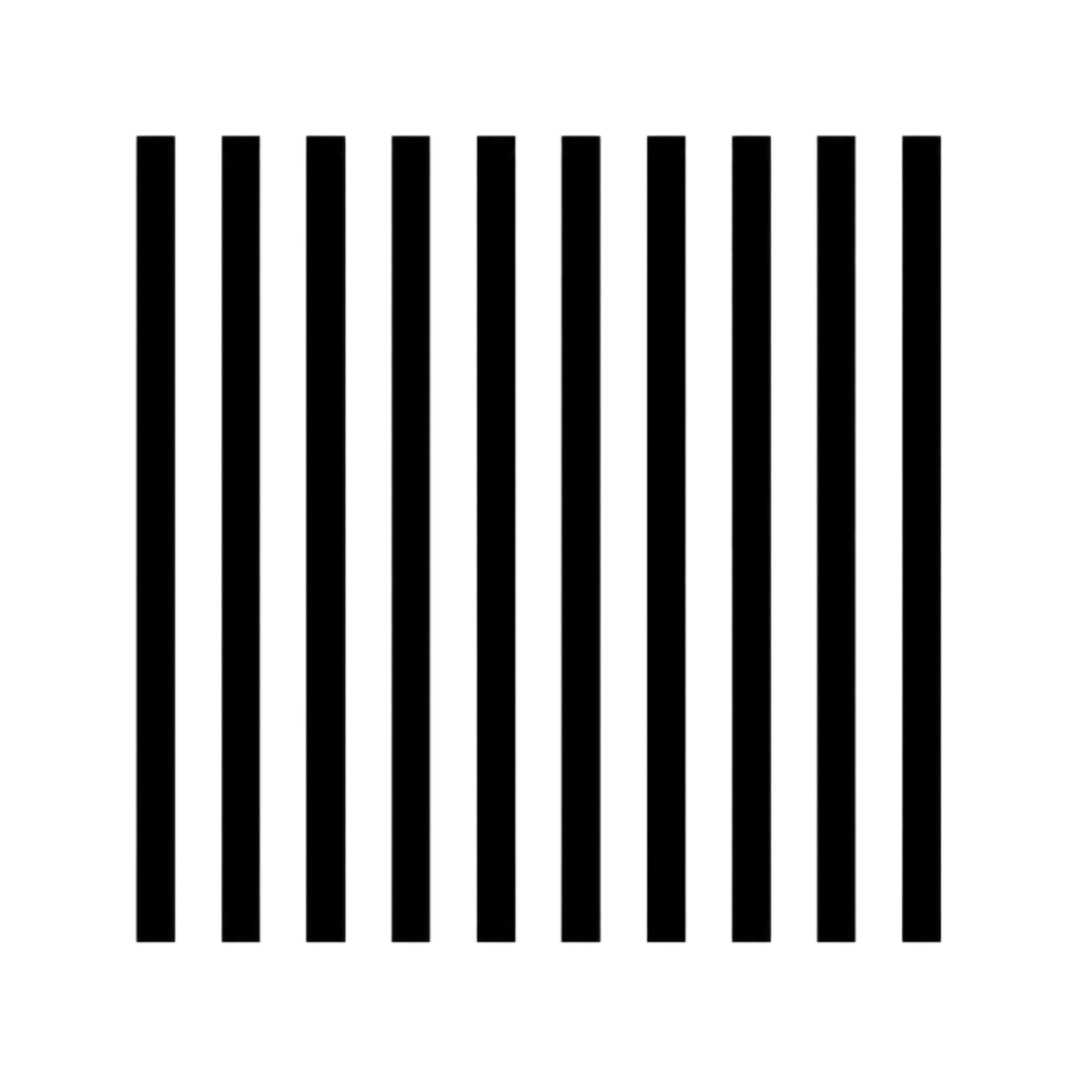 Vertical stripe pattern for an ice branding stamp plate